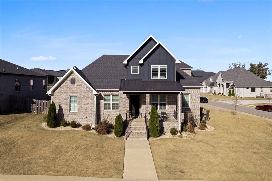 This is the custom home you've been waiting for in Phase 10 of Shadow Valley. Located just minutes from shopping, restaurants, and all things entertainment. This corner lot home has just under 4000 sq ft and offers 4 bedrooms, a private office, a bonus room, and a gym located above the garage. The outdoor space is sure to impress with the large enclosed covered patio and the wood burning fireplace. This space overlooks your heated saltwater pool and you even have an in ground trampoline for the littles. Schedule your showing today!