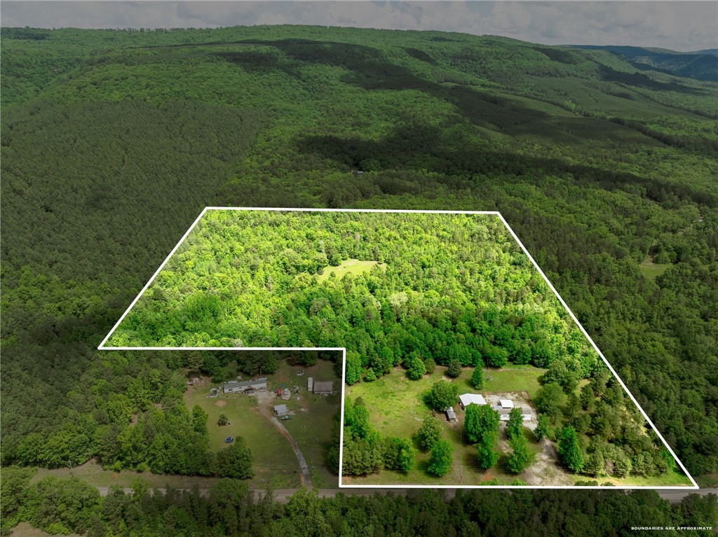 25+ acres just North of the Coal Hill Exit on I-40. 30x30 shop building with electric and a lean to on one side. There is an additional storage building, 2 metal carports and wire fenced back and side yard. Great hunting setup: approx 3 acre food plot with elevated and enclosed hunting stand, lots of surrounding woods and a wet weather creek. Mobile home currently on the property does not convey and is in the process of being moved.