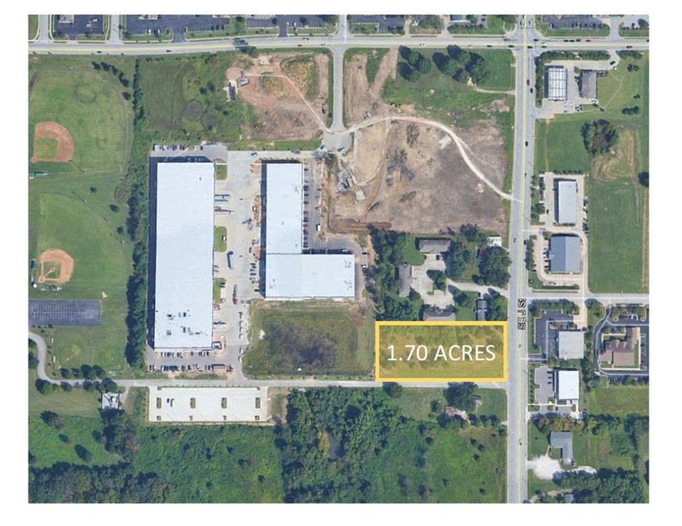 1.70 +/- acres (165x450 SF) of land for sale on the Southeast corner of J Street and Phillips Park Road in Bentonville. Less than 2.0 miles from the future Walmart Home Office and new 8th Street exit. Great Location for quick-serve restaurant, office building or convenient store.