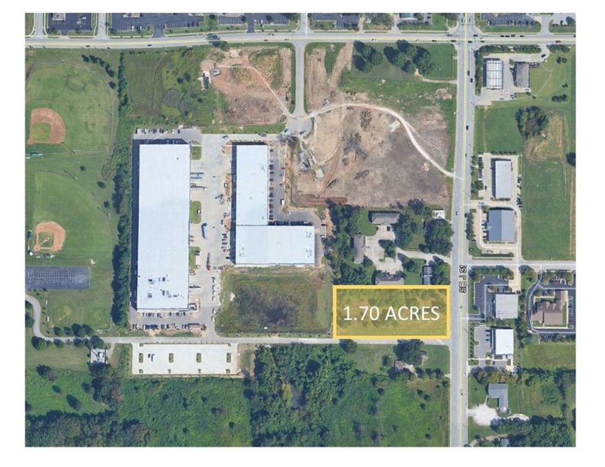 1.70 +/- acres (165x450 SF) of land for sale on the Southeast corner of J Street and Phillips Park Road in Bentonville. Less than 2.0 miles from the future Walmart Home Office and new 8th Street exit. Great Location for quick-serve restaurant, office building or convenient store.