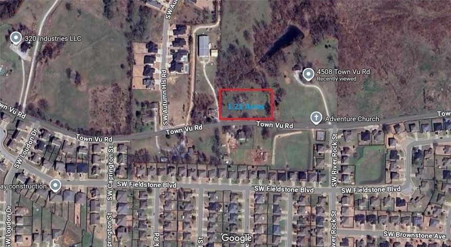 This exceptional property on Town Vu Road offers a tranquil setting perfect for creating a custom estate-style residence or developing several homes (4-5 possible). Located just about 2 miles from Walmart Neighborhood Market, it strikes the perfect balance between serene privacy and convenient accessibility.

Electric service is available on-site, with water and sewer connections accessible at the street—though utilities are not currently hooked up. Don’t miss this rare chance to own a beautiful piece of land near one of Northwest Arkansas’s best-kept secrets, ideal for residential development or investment in a thriving community.

This property is an excellent fit for those seeking space, flexibility, and proximity to local amenities while enjoying the benefits of a peaceful neighborhood and top-rated schools.

The property is currently zoned R-1, allowing for the construction of single-family homes without the need for any rezoning. It is recommended that the buyer independently verify all utility services