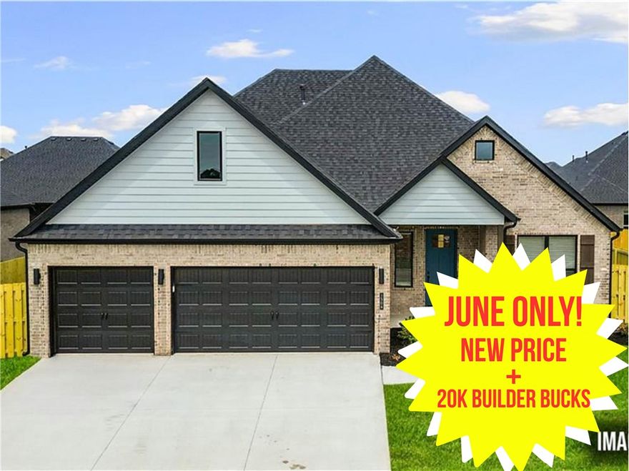 The June Promo Starts Now! This isn’t just a sale — it’s a new community launch celebration making the path to home ownership more accessible than ever before. Contract In June on this home and unlock 43,000 in savings. 23,000 price reduction off sales price + 20,000 in builder concessions for a total of $43,000 in instant savings. In addition fence, blinds, and gutters are included. Join us every Saturday and Sunday 1-4 for the month of June to tour this incredible community. (Ask about additional lender incentives available.)