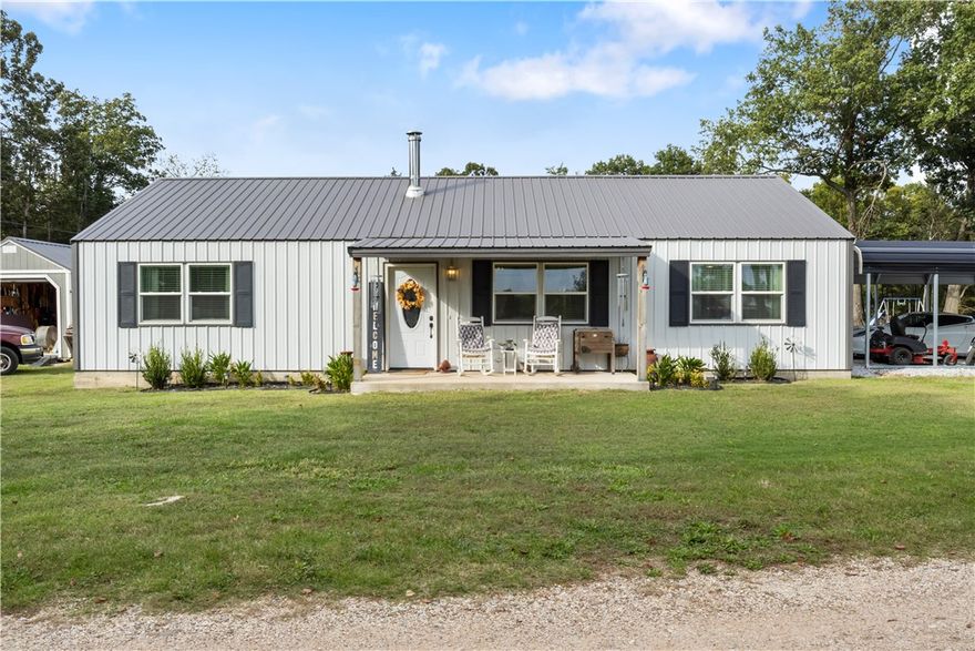 Welcome to this beautifully crafted, single-owner home, completed in 2023 and nestled on 3.278 spacious acres. Designed with durability and low maintenance in mind, the house features a sleek metal roof that complements its modern aesthetic while offering excellent protection from the elements.

Inside, you’ll find a thoughtfully laid-out floor plan with contemporary finishes, ideal for comfortable everyday living or a peaceful retreat. Large windows invite in natural light and offer scenic views of the surrounding landscape.

The property also includes a dedicated RV spot, perfect for guests, travel enthusiasts, or additional storage needs. Whether you're looking to enjoy quiet country living or need room to expand, this home offers the space and flexibility to match your lifestyle.

With only one meticulous owner since construction, this home is in like-new condition and move-in ready.