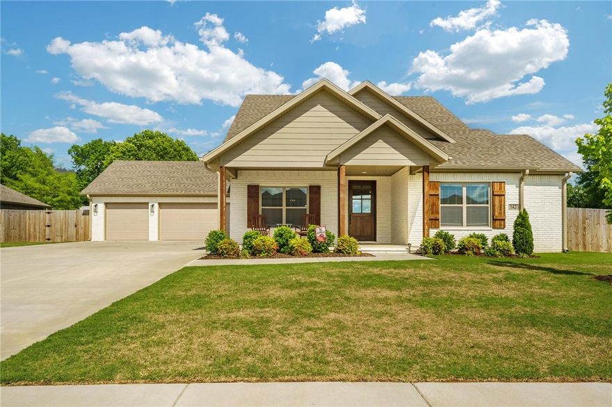 Charming 3-Bed, 2.5-Bath Home on a Corner Lot in the Heart of Farmington! Welcome to this beautifully designed home offering the perfect blend of comfort, style, and functionality. With an open floor plan and thoughtful layout, this home features a spacious primary suite on the main level and two generously sized bedrooms upstairs, complete with a full bath—ideal for families or guests. A custom-built office provides the perfect work-from-home space, while the oversized front door makes a stunning first impression. Enjoy entertaining in the open-concept living area with a cozy gas-log fireplace, flowing seamlessly into the kitchen with granite countertops and ample workspace. Outside, the corner lot provides a spacious backyard and the benefit of extra privacy. Located in a highly desirable neighborhood, just a short walk to a scenic park, and equipped with a rare 3-car garage—this home truly has it all. Don’t miss your chance to live in one of Farmington’s most sought-after communities!