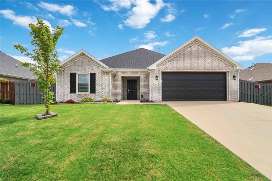 Nestled in the desirable Park View Phase 2 subdivision, this stylish all-brick home built in 2022 offers thoughtfully designed living space. Featuring a split-plan layout, the generous primary suite delights with a spa-style bath, walk-in closet, and crown molding for an elegant touch. The open-concept living area showcases a gas-log fireplace, ceiling fans, and seamless tile and carpet flooring throughout. The gorgeous eat-in kitchen boasts granite counters, stainless appliances, a pantry, and a layout made for both entertaining and everyday ease. Additional interior benefits include a utility room, programmable thermostat, attic storage, and energy-efficient construction.
Step outside to a backyard made for relaxation and fun—featuring a semi in-ground pool, gazebo, and a covered patio perfect for outdoor dining. The fenced yard and spacious entertainment area provide the ideal setting for gatherings, complemented by a two-car garage.