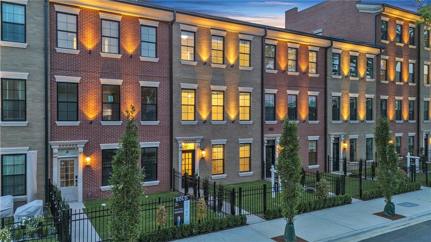 Step into the epitome of luxury and elegance at Oak One, where these Bostonian-classic inspired brownstones redefine upscale urban-living in downtown Bentonville. The Skyline II (3br, 3.5ba, 2183sqft, 2-car garage) exemplifies unparalleled craftsmanship and attention to detail, from the majestic cast stone and classic brick exteriors to the private green space courtyards. Designed for discerning tastes, these homes feature herringbone hardwood floors, towering solid-core custom doors, and bespoke high-end finishes & custom luxury light fixtures. Indulge in the pinnacle of convenience with touches such as Hansgrohe faucets/shower-heads, high-end smart toilets (w/ bidet) & mirrors, heated towel racks, and fine appliances throughout. Enjoy a lifestyle of sophistication mere steps away from some of Bentonville's most iconic landmarks such as the Ledger, Pedaler’s Pub, Skylight Theater, the adjacent bike trail and​​‌​​​​‌​‌​​​‌‌​​​‌‌‌​​‌​​‌‌​​​​ more!