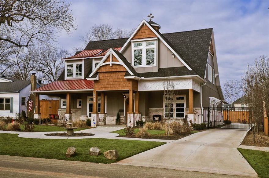 This EXTRAORDINARY, Modern, Downtown Bentonville Custom "Smart Home" w/ Private, In-ground, Heated Pool just Steps Away from the Square will Knock Your Socks Off! Open Concept at its Best, Every Inch is Thoughtfully Designed Offering 4 Bedrooms, 3 Full & 2 1/2 baths +3 Bonus Rms, Butler's Pantry, Mud Room w/Built-in Cubbies; Safe Room, Walk-out Attic Storage, 3 Car Garage & So Much More! The Master Suite is a Marvel w/its own Private Wing that includes a separate Bonus Room; & Spa-like Bath w/Stunning