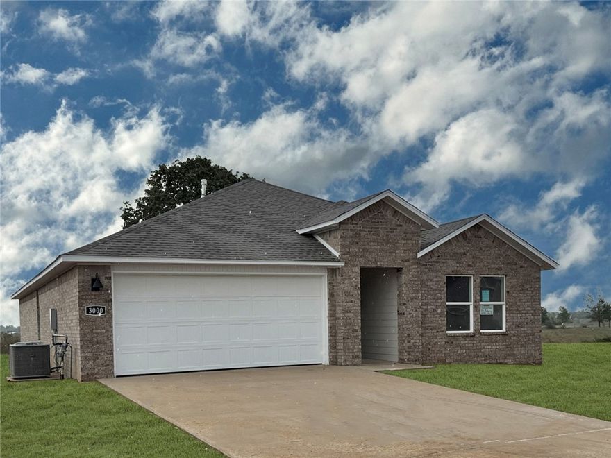 Charming Cali plan in West Wind! Each home in West Wind was meticulously crafted with attention to detail, creating a space that feels both luxurious and welcoming. These homes are complete with granite kitchen countertops, 36-inch cabinets, and stainless-steel appliances! The primary bath features double sinks, and a walk-in shower! The secondary bath will have a tub/shower. Each home features LVP flooring throughout (per plan). These homes offer a covered patio (per plan), garage door opener, landscape package (per plan), and beautiful 4 Sides brick with HardieĀ® Fascia (per plan). Bentonville Schools! These properties are located in the city limits of Centerton.  Gravette Post Office will be handling the mail in this subdivision, and they will have a Gravette zip code.