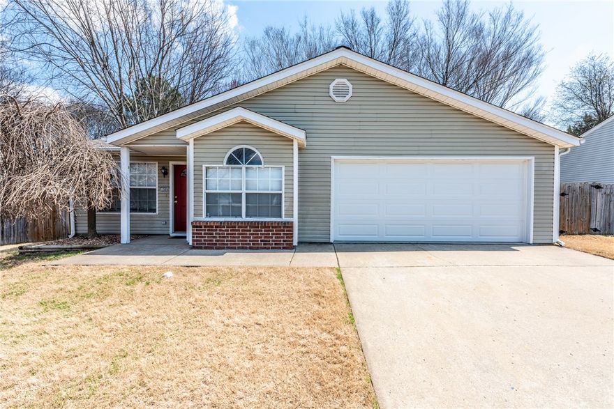 Great first time buyer home or investment property! 2BD/2BA on .16 acre lot in Woodfield Addition featuring front covered entry, spacious living room w/ wood vinyl, vaulted ceilings, open tiled eat-in kitchen, abundant cabinetry, spacious bedrooms, carpet throughout replaced with vinyl plank flooring in 2018, interior trim & doors also painted, 2 full baths, walk-in shower, large tree studded privacy fenced backyard. Garage door replaced in 2016. Stove in 2015, see attached amenities for more!
