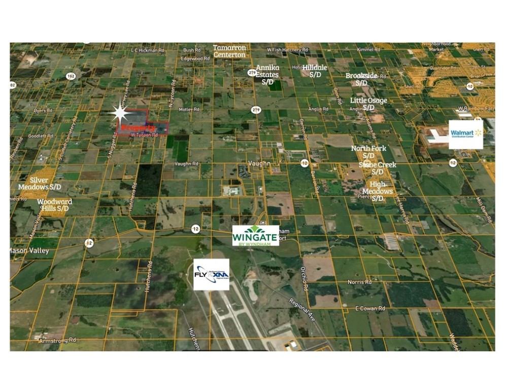 Great investment opportunity with 141.1 Acres or The Perfect Place to build your Future Home in a great, growing location. On the Investment side a smaller subdivision for development off airport road and Vaughn road in Bentonville. Surrounded by future developments. Current property pasture with city water an electric on site. Centrally located close to XNA Airport and Bentonville and Rogers.