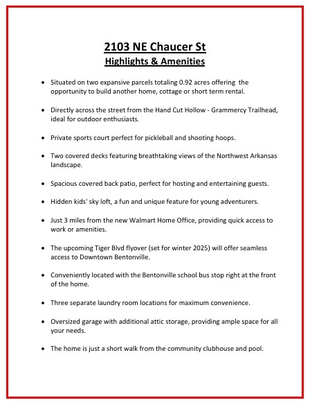 Grammercy Park Sub Ph 1 Bentonville - Residential