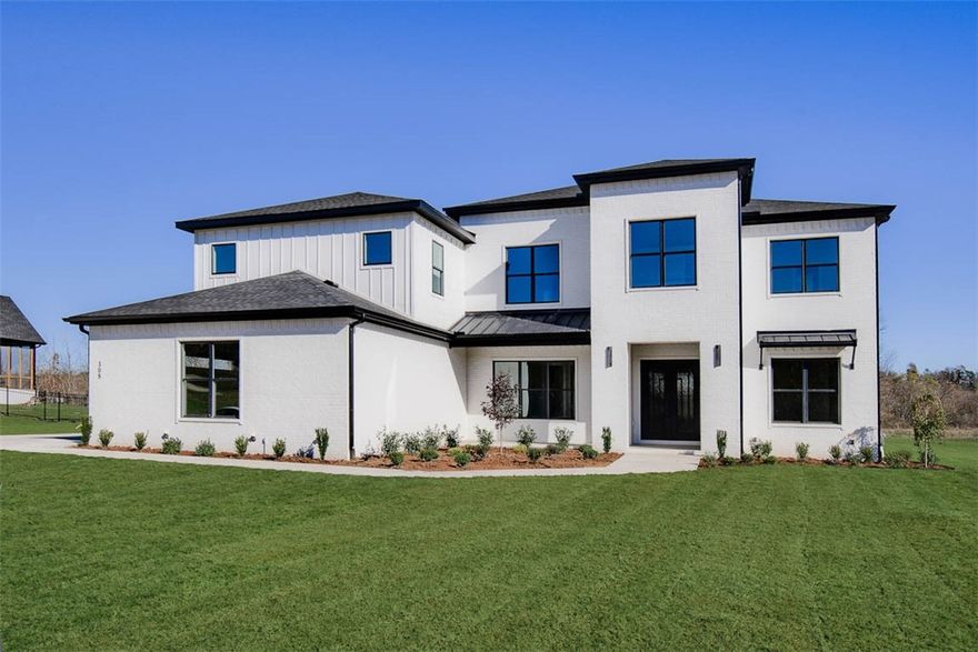 Stunning Modern Estate in Healing Springs with a 4 car garage! This new construction home is perfectly situated on a picturesque 1.01-acre lot, backing up to a serene, year-round creek. With 5 spacious bedrooms, including 2 conveniently located on the main level, and 4.5 baths. As you step inside, you’ll be greeted by a breathtaking two-story fireplace filled with natural light. The thoughtfully designed floor plan features a dedicated office, a media room, and a versatile bonus room. Enjoy the seamless blend of indoor and outdoor living with a fireplace and grill, all under a charming wood ceiling. This estate boasts an array of custom finishes and built-ins throughout, showcasing impeccable craftsmanship and attention to detail. Don’t miss the opportunity to own this exceptional property.