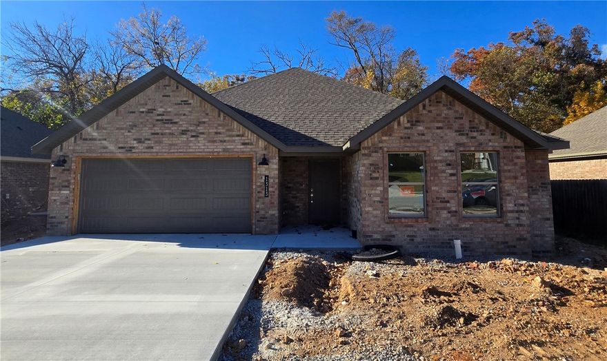 New construction 3 bedroom, 2 bath all-brick home in the heart of Gentry! Features include LED lighting, tray ceilings, 3cm granite countertops, Frigidaire Gallery appliances, durable LVP flooring, full aluminum guttering, and more. Great location, convenient to all that NWA has to offer!