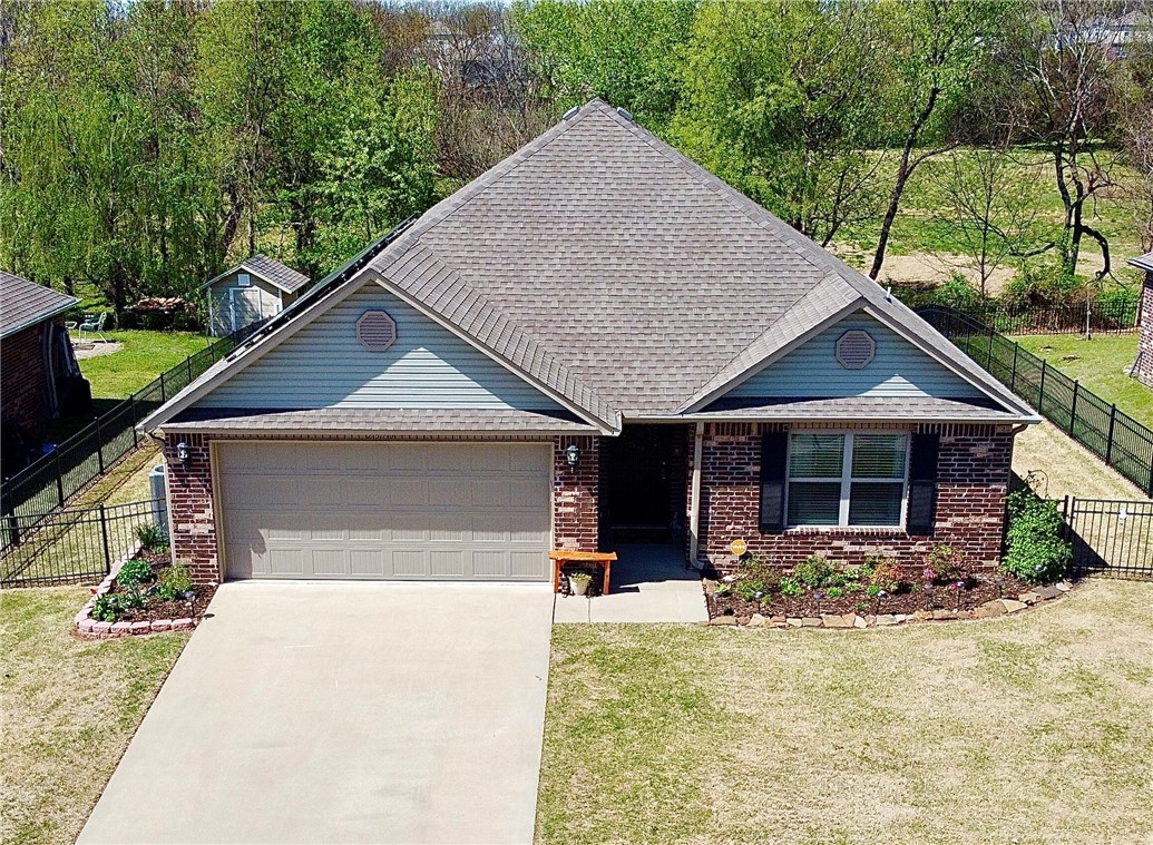 If you are looking for move-in ready, take a look at this pristine home! Featuring 3beds & 2baths with open concept living offering 1422SF. Nestled in an established quiet neighborhood in Farmington you will have peace of mind for your family. The backyard backs up to what was the projected Valley View Golf Course so you will enjoy nature & the occasional wildlife while watching those fabulous sunsets. This home has been freshened with new updated paint colors and meticulously landscaped with easy-to-maintain perennials. Features Luxury Vinyl, keypad entrance for the garage, and existing security system. The yard is fenced with wrought iron fencing for a beautiful classic look. The home features 5" upgraded gutters with added leaf guards. Now let's talk savings!! Home sales with Solar Panels that have covered the current owners' usage since installation. The solar panels will transfer directly to new owners with the remaining 23-year warranty. You will get to reap the asset that the current owner already paid for.