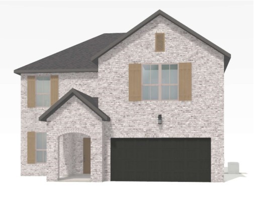 Clover Floor plan elevation B. Open concept living/ kitchen and dining area. Close to XNA regional airport and all Bentonville and Centerton shopping and dining options.