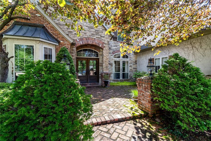 Exquisite home located in cul-de-sac in Bordeaux subdivision, Pinnacle Promenade area, near Greenway bike trail. The Grand French design has a breathtaking entrance upon arrival. Home features hardwoods throughout the main living areas and carpet in bedrooms. Owners’ suite has beautiful views of the gorgeous backyard. Owners' Bath is also GORGEOUS! Enjoy the two beautiful living areas with fireplaces (1 is wood burning the other is gas) and a formal dining space for those special occasions. Executive office, wonderful kitchen with double oven, wine rack, built ins, central vacuum system, crown molding, bonus room/bedroom, extra storage throughout and more upgrades, too much to list! Covered bricked patio and secluded setting in back yard. Side loading garage. Must see to appreciate.