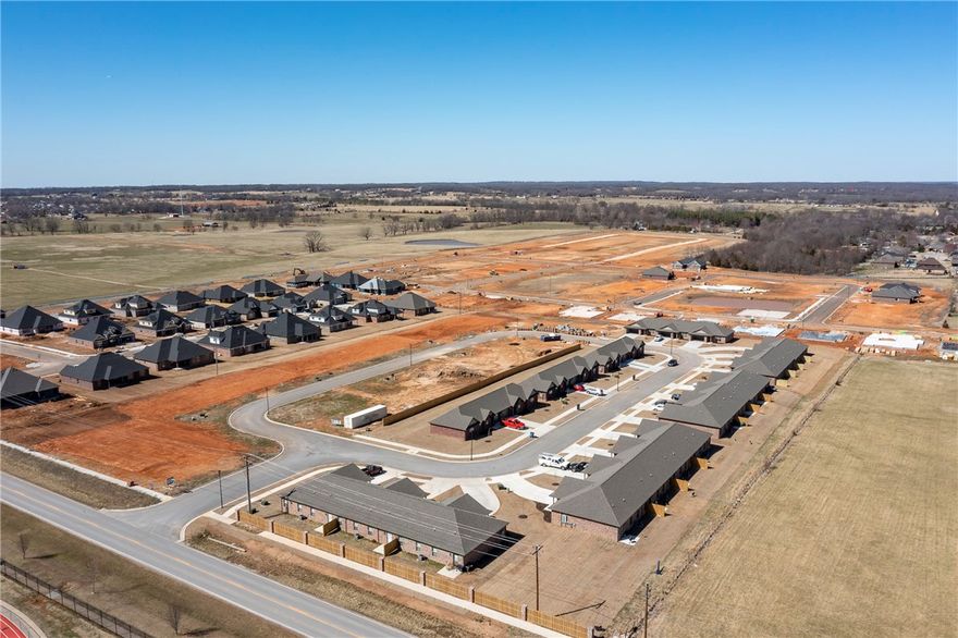 One of a kind! Great investment property! New multi-family subdivision in the hot market of Pea Ridge! The last two buildings were just completed 3/7/22. There are three 4-plexes with 3bd/ 2ba/2car, two 3-plexes with 3bd/2ba/2car, and three duplexes with 2bd/2ba/1car. All units have granite countertops and vinyl plank flooring and .come with refrigerator washer and dryer. Located across the street from Pea Ridge schools. No sign on the property. Do not disturb the tenants.