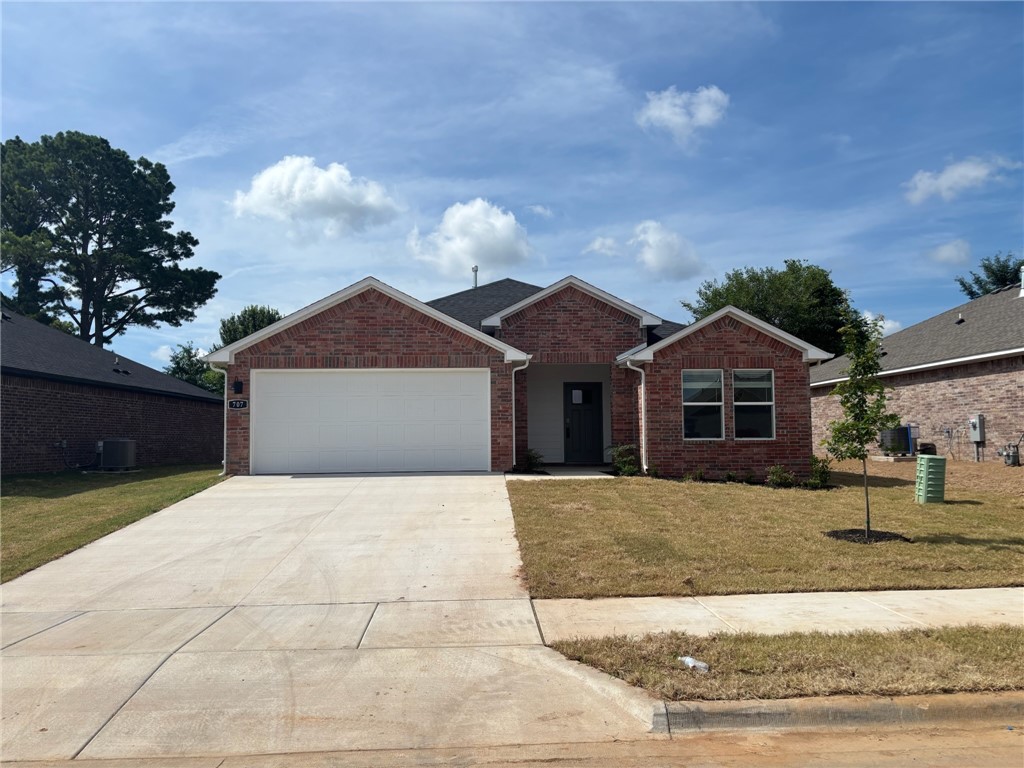Welcome to this stunning 3-bedroom home located in the heart of Lowell, AR. Built in 2025, this property boasts a modern design with a beautiful open layout that allows for a seamless flow between spaces. The home features three spacious bedrooms and two full bathrooms, providing ample space for comfort and convenience. The kitchen is equipped with a gas range, perfect for those who love to cook. Central heat and air ensure year-round comfort. The home also includes a 2-car garage, offering plenty of storage space or room for your vehicles. Experience the perfect blend of style, functionality, and location in this remarkable home.