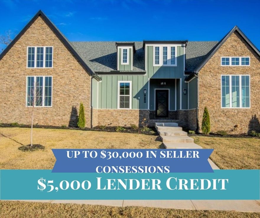 Indulge in elevated living with this ONE STORY, 4-bedroom, 3.5-bath home in the prestigious Big Sky subdivision, which redefines elevated comfort. Featuring top-of-the-line finishes, a chef’s kitchen with premium appliances, HIDDEN PANTRY, and an open-concept design, every detail speaks to modern luxury. Selections hand-picked to enhance the design of the property. The primary suite offers a spa-like retreat with a soaking tub, walk-in shower, and dual vanities, while additional bedrooms provide space and versatility. With smart-home features, a 3-car epoxy-finished garage, and elegant outdoor living, this residence delivers the perfect blend of sophistication and ease in Northwest Arkansas. $5,000 Preferred Lender Credit