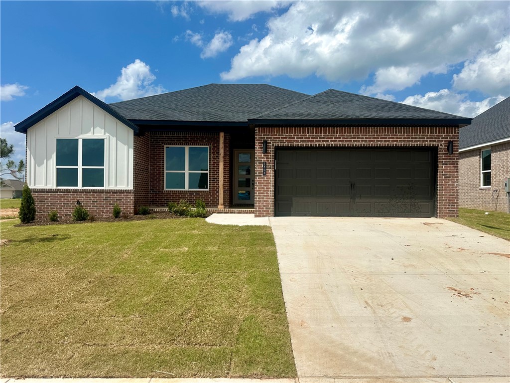 Pea Ridge welcomes you to its rapidly growing community. The Yorktown subdivision places you at the heart of it all, offering close proximity to schools, parks, and beautiful scenic views.This lot showcases the Sparrow Plan, where you're welcomed by LVP flooring and bright, airy touches that bring the home to life.The kitchen, living, and dining areas flow seamlessly together, with the kitchen offering ample storage, including a walk-in shelved pantry. Enjoy outdoor living with both covered front and back patios.For a limited time get $5,000 from the builder & up to $4K from the preferred lender.For access to see all the homes stop by the model home at 1602 Christman St. Open Monday, Tuesday,Thursday, and Friday from 10-4 and Sunday 1-4.
