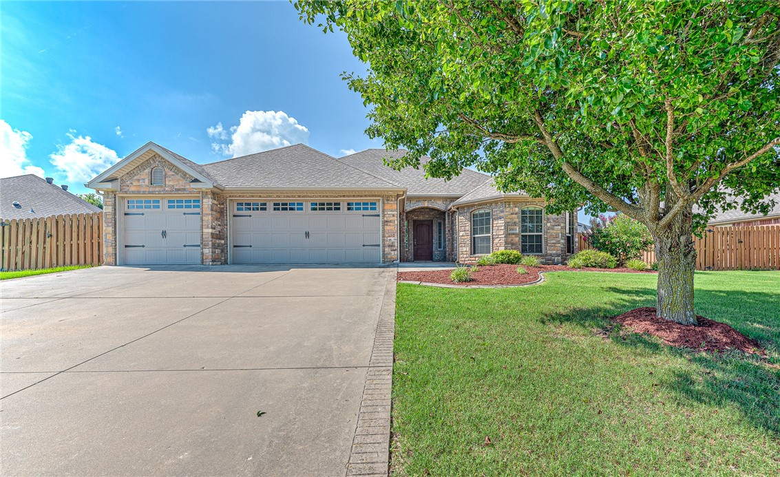 Rental opportunity in Riverwalk! This open concept 4 bedroom 2 bath property with three car garage has walk-in closets, rope lighting, central vac, and many more features. Zoned for Osage Elementary. Community pool and large green space with a playground are within walking distance. Agent Owned.