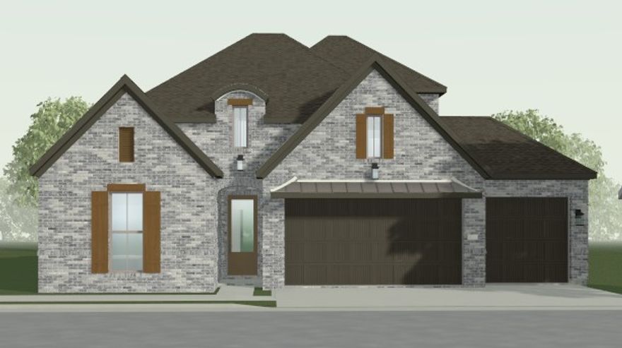Beautifully designed Dogwood in a prime location offering easy interstate access, nearby shopping, and convenient to area schools. Just steps away from the stunning 120-acre Shaw Family Park, this home perfectly combines convenience and comfort. Thoughtfully upgraded throughout, features include an enlarged covered patio, and a single oven with cooktop—perfect for entertaining or relaxing evenings at home. The extended primary suite includes a euro shower and expanded walk-in closet, creating a true retreat. Additional highlights include wood floors throughout, kitchen cabinets to the ceiling, optional transom windows in the primary suite for added natural light, 3rd car garage, and an additional fourth bedroom, game room and 3rd full bathroom. With elevated finishes, a functional layout, and exceptional location, this home is the perfect blend of style and practicality.