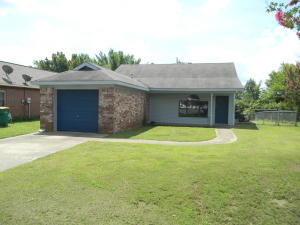 This cute 3 bedroom 2 full bath home is priced to sell. Part of garage has been enclosed for additional living/office space. Ceramic tile in the kitchen and bath areas and laminate in the living room and bedrooms. The fenced back yard is perfect for pets.