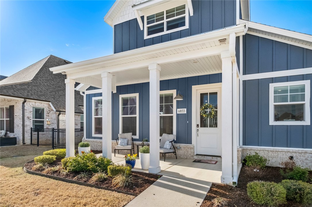 Immaculate newer-construction cottage-style home in a beautifully maintained community! This 3 bed, 2.5 bath gem features an office, spacious 2-car garage, and oversized bedrooms filled with natural light. Enjoy elegant quartz countertops, modern finishes, and a covered patio perfect for relaxing or entertaining. The HOA takes care of all exterior yard, landscaping, and irrigation maintenance, so you can enjoy low-maintenance living. Community amenities include a sparkling pool, clubhouse, and direct access to the 120-acre Shaw Family Park with trails, ball fields, dog park, playgrounds, fishing ponds, and more. This home combines style, comfort, and convenience in one perfect package!