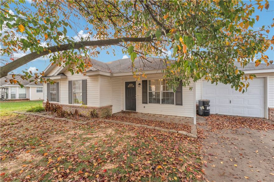 Cute home with updates, granite counter tops, vinyl flooring, new HVAC, spacious back yard, centrally located, close to 1-49, JB Hunt and much more.