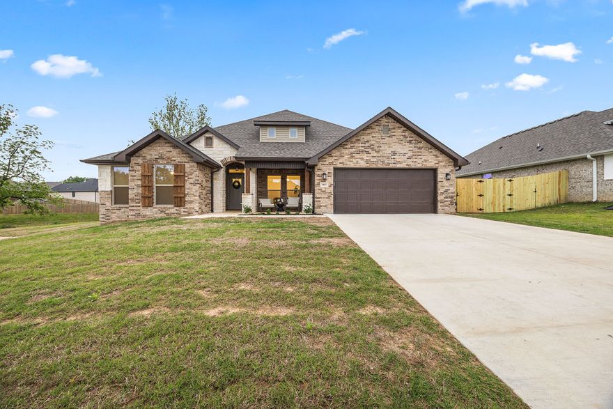This beautifully newly constructed home offering modern comfort, quality craftsmanship, and a peaceful setting. This spacious home features 4 bedrooms, 3 bathrooms, and 2,654 square feet of thoughtfully designed living space. The open-concept layout creates a seamless flow between the living, dining, and kitchen areas—ideal for both everyday living and entertaining. Enjoy a modern kitchen with stylish finishes, ample cabinetry, and plenty of room to gather.
The home is in excellent, like-new condition and includes a 2-car garage along with additional parking—perfect for guests or extra vehicles. The fully fenced yard offers both privacy and functionality, making it great for pets, outdoor activities, or relaxing evenings. Location is a standout feature, with quick access to I-49 for an easy commute. You’re just minutes from shopping, dining, and everyday conveniences, including Walmart Supercenter and a variety of nearby restaurants.