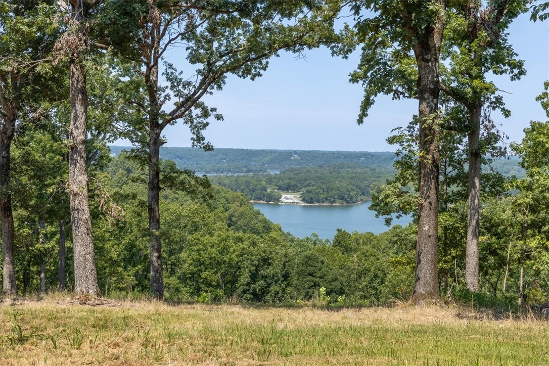 A GEM of a property with a lakefront view of Horseshoe Bend that is located right across the lake from you and it is mere minutes from Hobbs State Park. Beaver Lake boat drop-ins at the HWY 12 boat landing and the Prairie Creek Marina about 20 minutes away. This gorgeous property has around 5 acres and part of it already has a cleared area ready for building. If privacy is what you're after, all the mature trees can surround you or clear it to enjoy the beautiful view. Less than 30 minutes to downtown Rogers. This property has a lot of potential! A septic permit has already been approved and is on file. The Seller is also a builder and can work with a new owner to build a home with their plans or his.