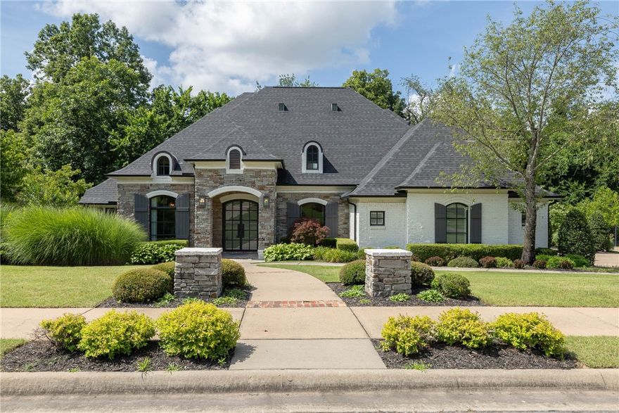 Absolutely stunning home in PRISTINE condition situated on a 0.53 acre lot in the gated community of Clear Creek S/D!  4,407 heated sq ft offers 5 bedrooms (2 of which are on the main level), 5.5 bathrooms, study, formal dining, eat in kitchen, living room, bonus room, exercise room, and den!  Amenities include a chef’s kitchen featuring a walk in pantry, Thermador appliances, 6 burner gas range, built in refrigerator, 2 sinks, sand and stain REAL hardwood floors, plantation shutters, custom drapery, gorgeous light fixtures, radiant heat in the 3rd bay garage, epoxy garage floors, composite decking, and fully fenced yard.  Every surface of this home has been updated and is FANTASTIC!  Don’t miss the screened in patio out back.  The den would be a perfect situation for someone who works from home w/ a private entrance!