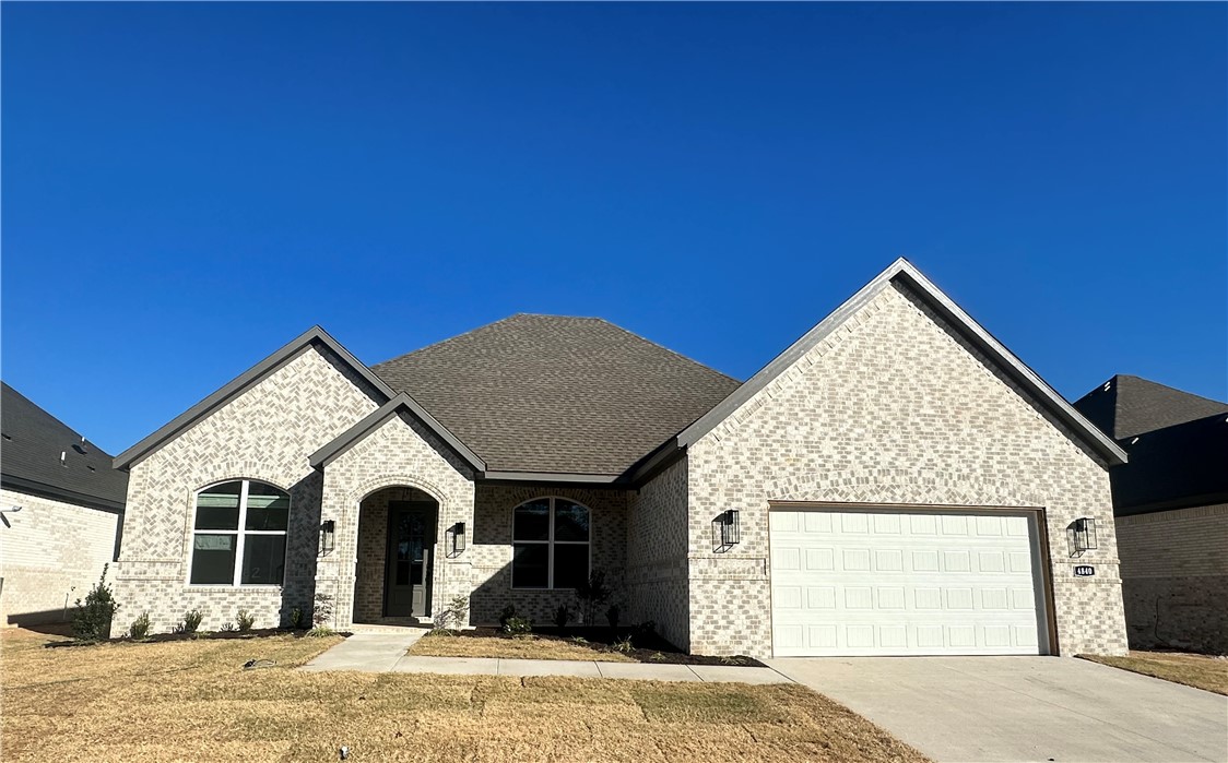 Pristine Princeton 4 Plan in Henderson Park, our newest Community located in Fayetteville! This Community is currently under construction and homes will be ready Spring 2024. Our homes will be 4-sided Brick. The Kitchen will have an oversized kitchen island, quartz countertops and 42-inch upper cabinets with top molding with an Upgraded Stainless steel appliance package. The Living room will have a Beautiful Gas Fireplace. LED lighting throughout! 2-inch blinds throughout! Ceiling fans! High efficiency air conditioner system with Programmable WI-FI thermostat! Tankless hot water heater! Covered Patio! Gutters included! Springdale Schools!