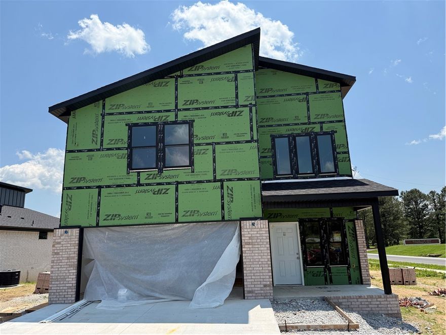 Welcome to this stunning new construction home where modern convenience meets contemporary style! This beautiful 3-bed, 2.5-bath residence features sleek quartz countertops, Energy Star appliances, and thoughtful smart home technology including a smart thermostat and deadbolt for effortless living. The kitchen boasts a convenient pot filler and remote-controlled island lighting, while the pantry cabinet includes a designated microwave spot. Remote ceiling fans throughout ensure year-round comfort, and the garage offers keypad entry, battery backup, and EV charging capability. Built with durable 26-gauge steel siding, this home sits perfectly across from the elementary school and just steps from Charlie and Willie George Park. Schedule your personal tour today of this beautiful new home in a prime location that combines family-friendly convenience with cutting-edge amenities.