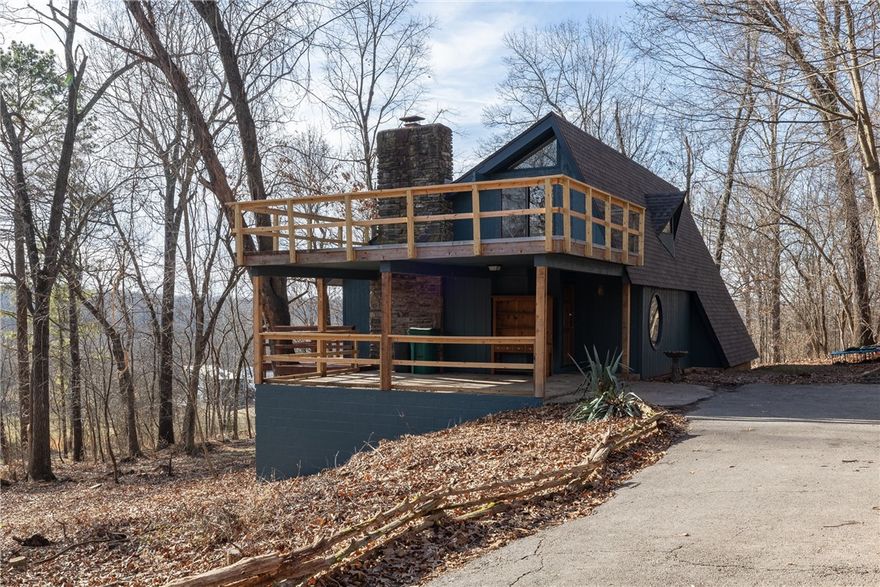 Tucked away on 2.14 +/- private, wooded acres, this 3 bedroom, two-and-a-half-bath home offers the perfect blend of seclusion, character, and functionality. Originally built with timeless charm, the home has been thoughtfully updated while preserving its warm, inviting feel. Inside, cathedral ceilings create an airy, open atmosphere, complemented by a cozy fireplace that anchors the main living space. The functional floor plan is ideal for everyday living, with spacious bedrooms featuring large closets and well-designed storage throughout. An unfinished basement provides abundant potential for future expansion, a workshop, or additional living space (walk-out basement). Surrounded by nature and set well off the road, this property delivers peaceful country living with the comfort and convenience of a great location!  Interior and exterior of home has been recently painted, newer carpet, HVAC replaced within last 5 years, new roof as of 2025.  Unfinished basement not included in sqft,  approx. 616 sqft