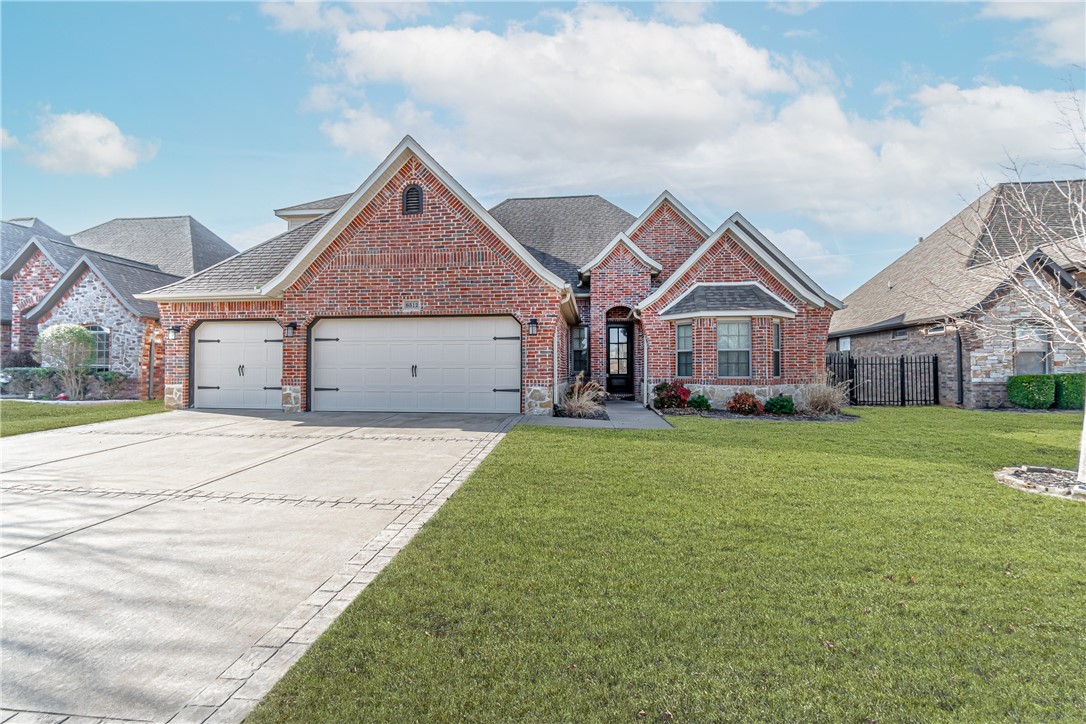 Another great Parsley Custom Home! Lots of features in this 2,781 sq ft home! 4 bedrooms or 3 bedrooms and a study. All bedrooms on main floor. Master suite has his and hers sinks, whirlpool tub, walk-in shower, & a huge walk-in closet! Large living,room is open to the kitchen! Kitchen has a large island with room for bar stools, a walk-in pantry, and a eat-in area. Bonus room, half bath, and a closet are upstairs. Great location! Community pool and playground!