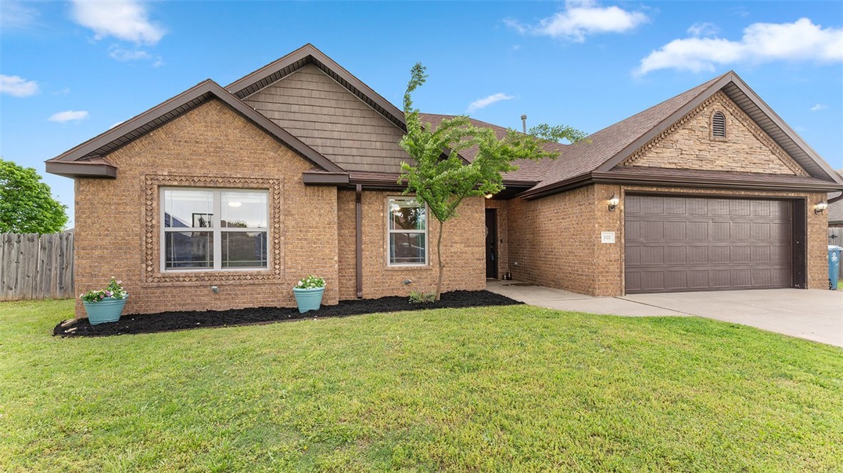**Up to $2000 preferred lender credit.** Nestled in a family-friendly subdivision with no POA, this home offers comfort, space, and convenience. Step inside to find tall ceilings that immediately create an open and airy atmosphere. The spacious living area flows seamlessly into a large kitchen with an eat-in dining area—perfect for hosting guests or enjoying family meals. Each of the four bedrooms offers generous space, with the primary suite featuring a luxurious jacuzzi tub, separate shower, and a walk-in closet for added comfort and functionality. Enjoy outdoor living in the fully fenced backyard, complete with double gate access on both sides and a storage building—ideal for tools, hobbies, or extra storage. The heated and cooled garage adds flexibility for use year-round (not included in the square footage). Don’t miss the opportunity to own this move-in-ready gem in a thriving community.**Seller offering carpet allowance.**