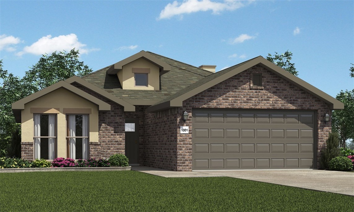 This floor plan is a 3-bedroom, 2-bathroom 1760 square
feet home featuring 10-foot ceilings in the entryway,
kitchen, living area, and primary bedroom, plus dual
vanities in the primary bathroom, the 1750 Series delivers
the luxury of a larger floor plan. This plan series has an
inviting entryway that provides privacy. Enjoy a large,
covered back patio and a garden tub in the primary
bathroom. Taxes subject to change based on new construction.
