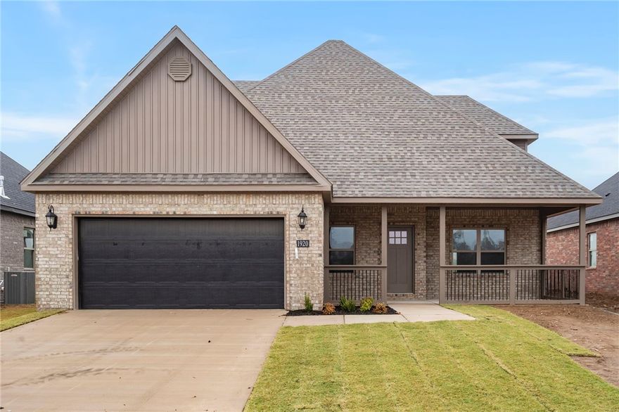 Beautiful 4 bedroom home located in upcoming Centerton subdivision. This spacious home boasts quality craftsmanship and a custom floor plan. The open kitchen to living concept is perfect for entertaining guests or family while preparing your meals, or enjoying your fireplace while cooking dinner. Enjoy the his and her sinks in the master bathroom that also has a gorgeous free standing tub and spacious tile shower. The shower has upgraded shower heads, handheld, and rain shower head! You'll have peace of mind with your 1 year builder warranty! This is a one of kind quality built home that you don't want to miss out. Blinds and gutters included. Seller offering up to $12,500 in buyer concessions and preferred lender offering up to $3,500 in closing costs or rate buy down! That could buy down your interest rate and save THOUSANDS over the first 2 years of your loan!