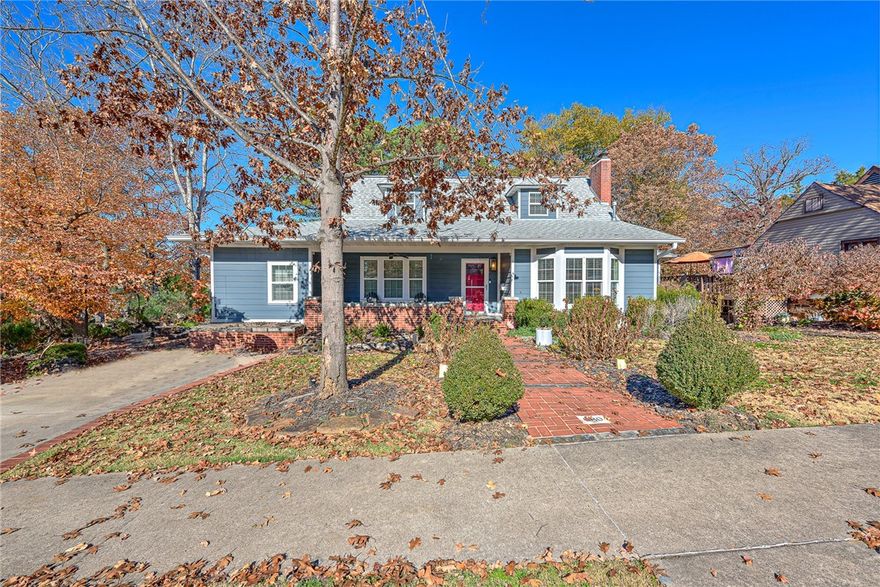 Step into the timeless charm of a 1929 home, this home not only offers a glimpse into the past but also embraces the convenience of modern living. The location is a dream for those who appreciate the proximity to Wilson Park, Dickson Street's vibrant scene, and the University of Arkansas. Immerse yourself in the rich history and vibrant energy of the neighborhood, and welcome home to a timeless residence that embodies the spirit of Fayetteville's heritage. This 4-bed, 3.5-bath home on an oversized lot boasts real hardwood floors, wood-cased windows, the family room is a cozy retreat with a bay window and brick fireplace. The kitchen featuring stained cabinets, SS appliances, and a farmhouse sink. Step outside to two spacious back decks, ideal for outdoor living and entertaining. Embrace the historic ambiance on the welcoming front porch and enjoy the beauty of the lush yard with mature trees. Home includes a gated additional parking area and a charming storage shed, perfect for yard tools and bikes.