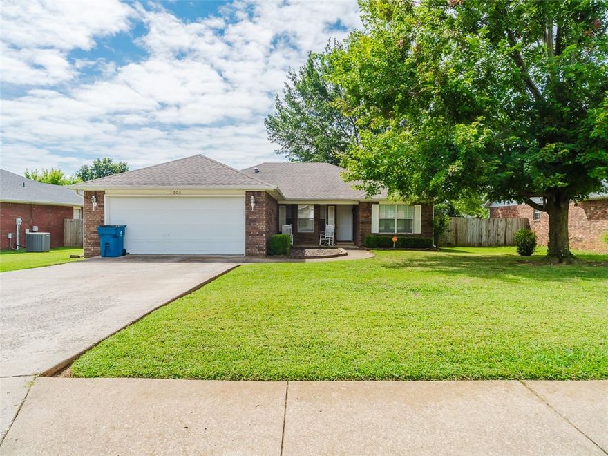 A gem of a find & location at its finest! Beautifully updated & perfectly situated on east side of town is this 3-bedrrom 2-bath home. Walking distance to BHS & w/ Razorback Greenway Trail in your back yard. Minutes from d/town Bentonville, Crystal Bridges, local eateries & the new amazing Walmart Headquarters. Step inside & enjoy the cozy yet spacious living room flowing into an open kitchen featuring granite countertops, ample cabinet space, all created in timeless black and white design. Another feature you will love for entertaining or enjoying a peaceful evening outdoors is the large covered extended patio/deck w/ a fire pit to utilize & gather around all seasons. Recent updates: New roof-2018, new 6 ft. privacy wood fence 2019, New HVAC in 2020, New gutters & gutter guards 2021, Custom primary bath renovation 2024, & new 50-gallon hot water heater. This property has been so loved & well taken care of and offers incredible potential w/ so many major updates completed!