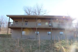 Beautiful view from the deck of this 3BR/2BA home overlooking a pasture on Terrapin Creek with full basement ready to finish. Already plumbed for 3rd bath. Loaded with wildlife. Property is lender owned, being sold As-Is, & US Bank is making no representation or warranties. All #'s are approx., sq footage per assessor.