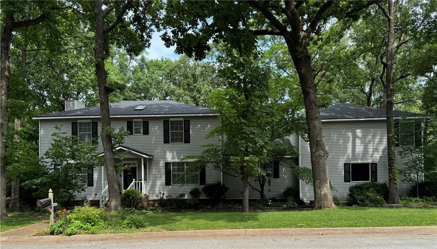 THIS SELLER IS READY FOR NEW ADVENTURES! This is the perfect time to snatch up a stunning completely updated beauty on a corner lot boasting almost half an acre in the beautiful East Oaks S/D. Zoned for Root Elem, McNair Middle, & Woodland Jr High. This stunner holds two separate living areas, a wonderful eat-in kitchen, but most importantly, TWO completely separate primary suites accessed by two different staircases! Spacious bedrooms, so many different configurations for in-law/guest suite, private home office, perfect home school set-up, etc. Attention to detail and superb maintenance is apparent in this home with ample storage space. The large fenced in beautiful yard has a workshop in the back for storage, art studio or a hobbyist's dream space! The back deck is the perfect place to take in the quiet, bird watch or host friends. A must see in East Fayetteville! Preinspected and ready for you!