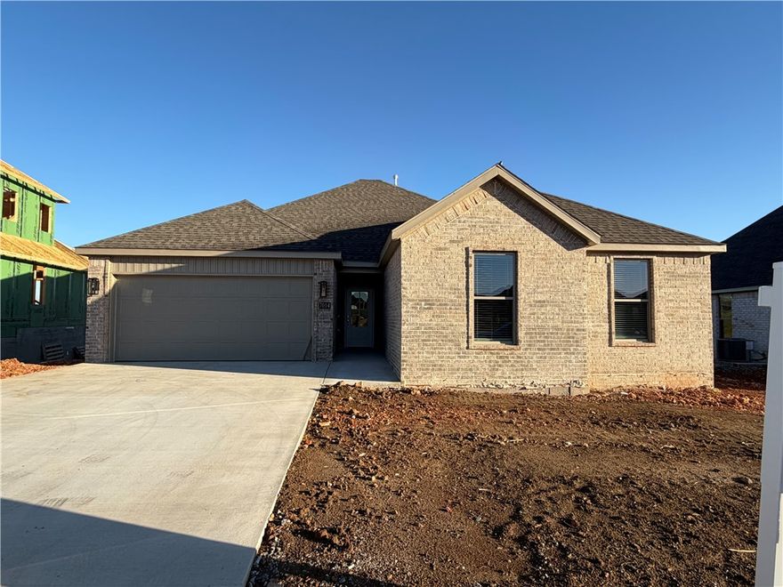 Welcome to Walnut Grove Estates! This new neighborhood is just minutes from Vaughn Elementary School, XNA Airport, grocery, and more! This all brick newly built home offers 4 beds, 2 bathrooms, beautiful LVP flooring in the common areas and master suite! Enjoy nice fluffy carpet in the other 3 bedrooms, a split floor plan, an eye-catching gas log fireplace in the living room, custom built cabinetry and granite counter tops throughout the home! Spacious master includes a large walk-in closet with a built-in drawer, a fully tiled walk-in shower with handheld shower heads, a built-in tub, dual vanity sinks and a private toilet room! Back of the property holds a nice size fenced in backyard with a covered back deck to enjoy the evenings/mornings! Seller offering $5,000 in buyer concessions! Preferred lender is offering up to $3,500 towards closing costs. End Of Year Special: Seller offering an additional $3,500 towards rate buy down, closing cost, or appliance upgrade NOW TO DECEMBER 31ST ON ALL ACCEPTED OFFERS!