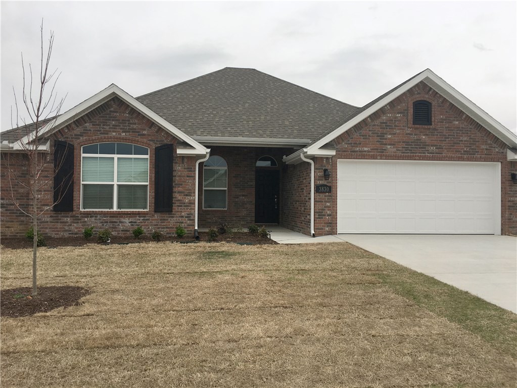Gorgeous 4 bedroom, 2 bath single family home in Legendary subdivision. Great location with easy access to I-49. This home has beautiful crown molding, hand scraped hardwood flooring, granite counter tops, stainless steel appliances. Gas fireplace in large living room. Washer/dryer hook ups and 2 car garage. Partially covered back porch and huge privacy fenced back yard for your outdoor enjoyment.