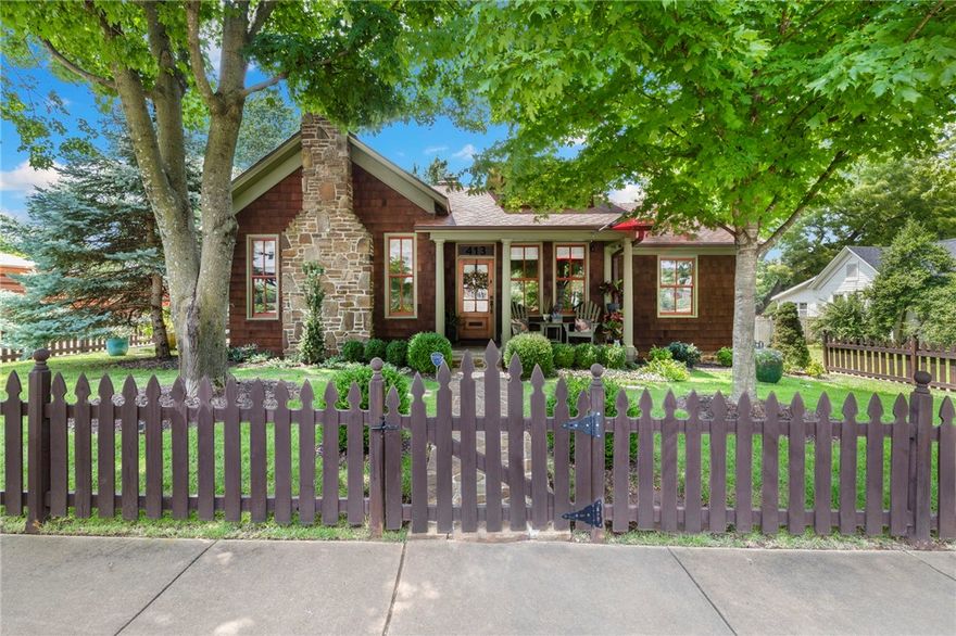 This is a beautiful historic renovation completed in 2007 with tons of personality. With its blend of classic elements like cedar shingles and artisan-built fireplaces, along with modern touches like handmade cabinetry and a library, it offers a unique charm. The hand-scraped hardwood floors and vintage baths add a lot of character. The oversized deck off the main bedroom and custom garage are great features for convenience and entertaining. In addition, the home is equipped with a brand new AC unit and paint. If you have any questions or need more details about the property, feel free to ask! You don’t want to miss the opportunity to own one of Fayetteville's most unique homes in the coveted historic district. All appliances convey.