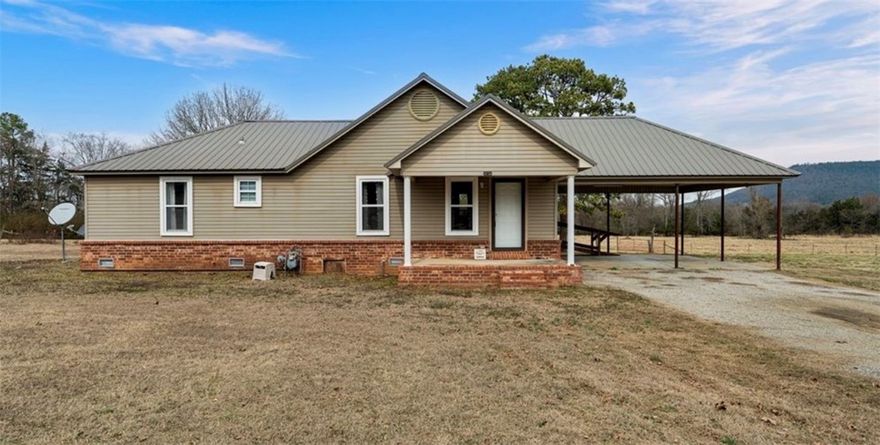 Welcome home to your charming country home on approximately 1.5 acres just west of Paris, Arkansas. This well-maintained single-family residence offers 1,215 sq ft of comfortable living space with a functional layout. Featuring 2 bedroom and 1 bathroom, this property combines rural privacy with convenient access to town.
Step inside to an open and inviting interior with  a practical floorplan ready for your personal touches. The home sits on a generous acreage with ample yard space — perfect for outdoor living, gardening, or future improvements. Additional highlights include a carport parking, metal roof, and durable frame construction on piers — all set against the peaceful backdrop of Goodwin Addition.
Whether you’re seeking a quiet retreat or a place to call home with room to roam, this property is a rare find in the Paris area. Don’t miss your chance to make it yours!