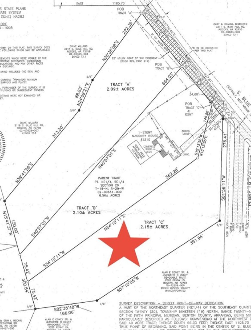 Come build your dream home on a prime lot in the heart of Rogers. This lot is at the edge of the city limits, providing privacy without having to travel far to get to local restaurants, shopping, and the downtown area. This location is just 17 minutes from I-49 and less than 30 minutes from Downtown Bentonville. Don't pass up this opportunity to own a great piece of property!