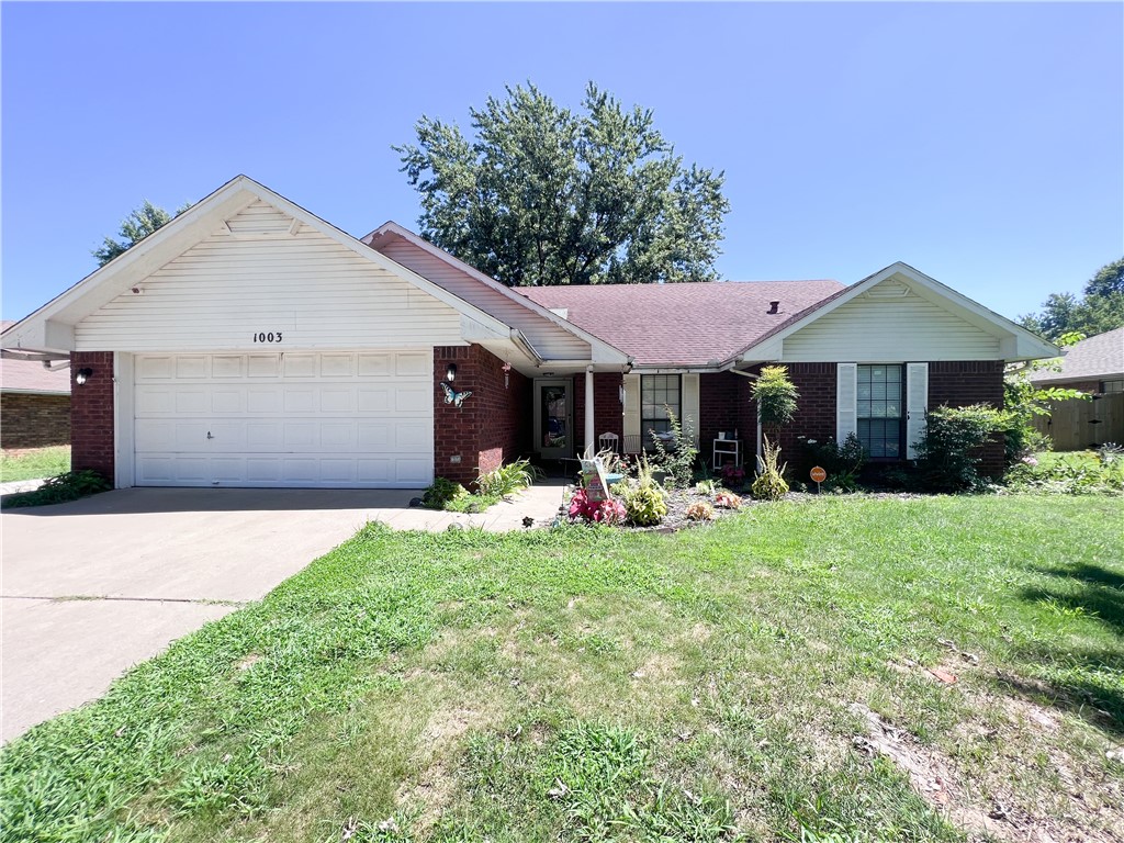 Quiet neighborhood surrounded by restaurants, fast food, shopping and movie theater. Enjoy the convenient location with a quick drive to I-49. Three bedroom, two bathroom brick home with gas fireplace in the living room. Several large storage closets with an eat in kitchen and a formal dining area. Brand new HVAC in 2022, water heater in 2023, all new light fixtures and ceilings fans, and a new kitchen faucet have added many modern features to this home. Master bathroom consists of walk-in shower, whirlpool tub, and his and her closets. Large backyard with mature trees and storage building. Front yard has landscaping and a sprinkler system.
