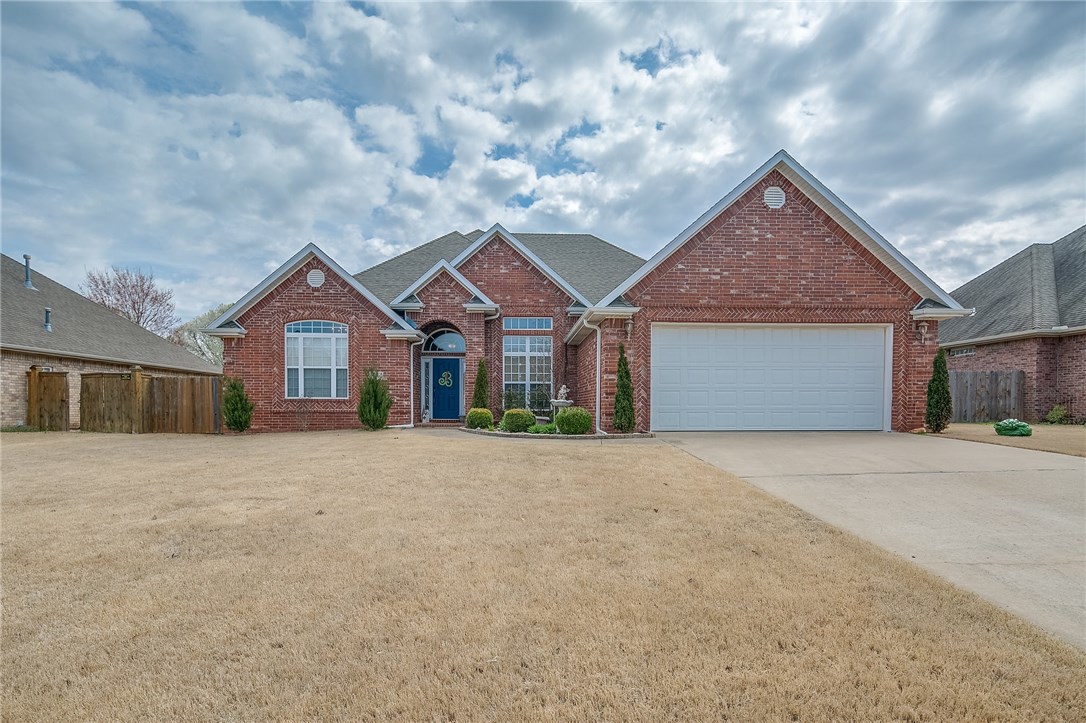 Beautiful all-brick home that's walking distance to the new high school, trails & softball complex. Lots of extras & upgrades & very well taken care of. Central Va, recirculating hot water, crown molding, 2in faux blinds. Huge living room with gas double-sided fireplace, & recessed lighting. Large kitchen. Formal dining. Spacious master w/ fireplace & new luxury vinyl plank flooring. Newly remodeled master bath. Hang out under the pergola in the backyard (conveys). Don't miss this amazing home!